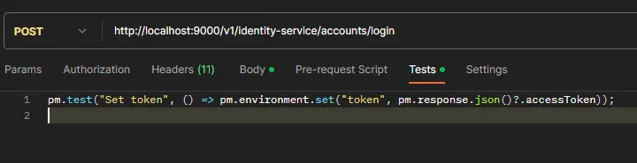 Automatically set an environment variable value by reponse data of a HTTP request